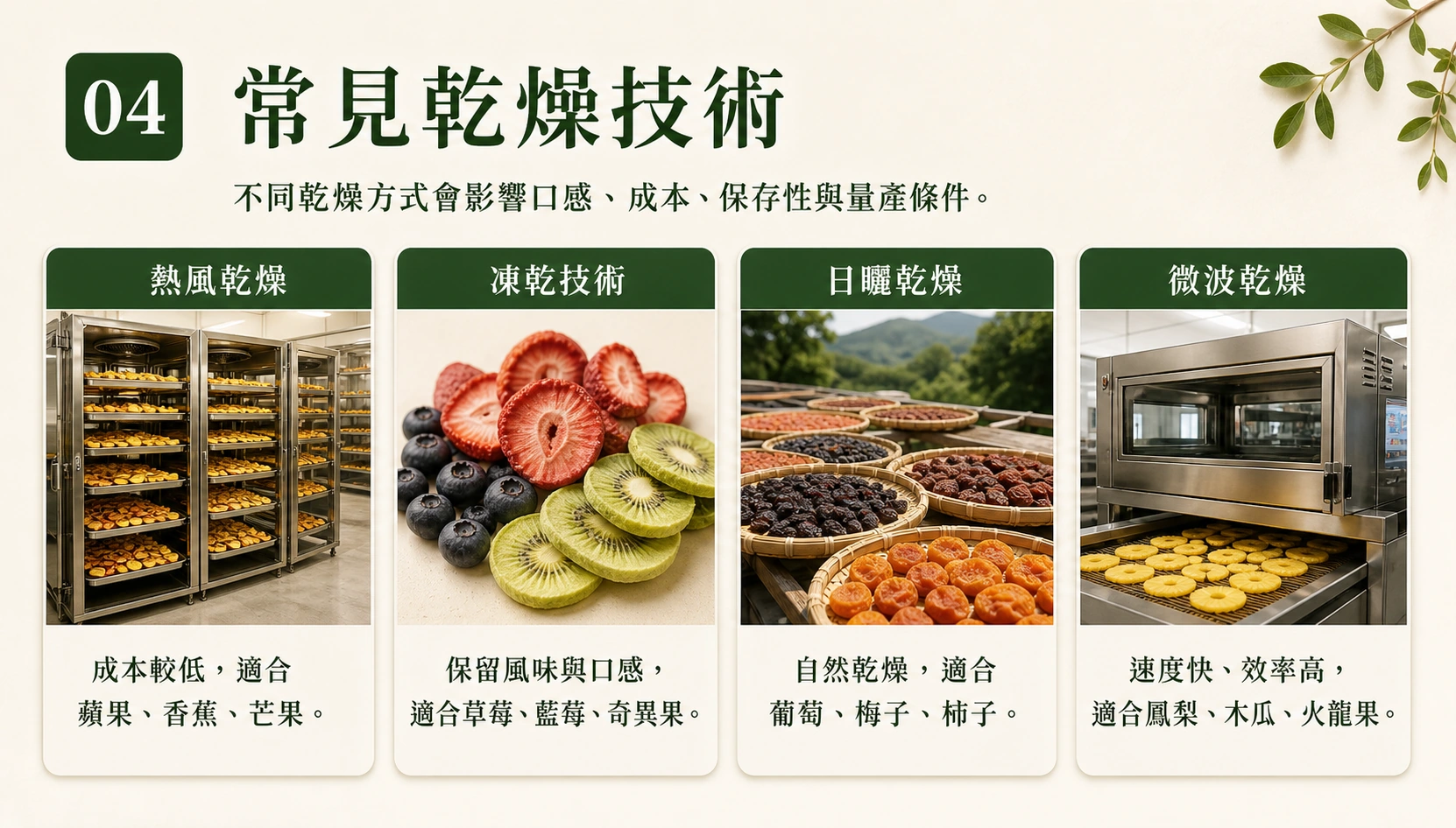 常見乾燥技術