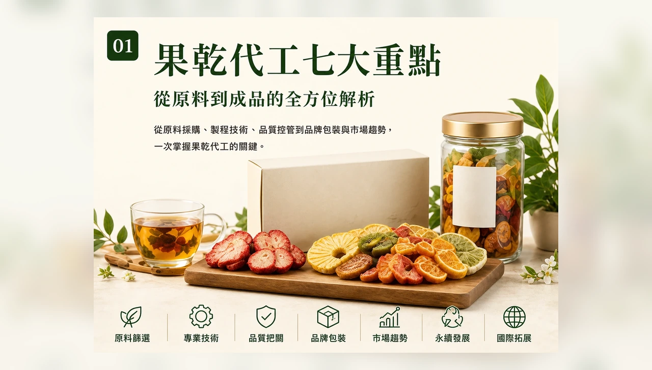 果乾代工七大重點 從原料到成品的全方位解析與趨勢 特色圖片