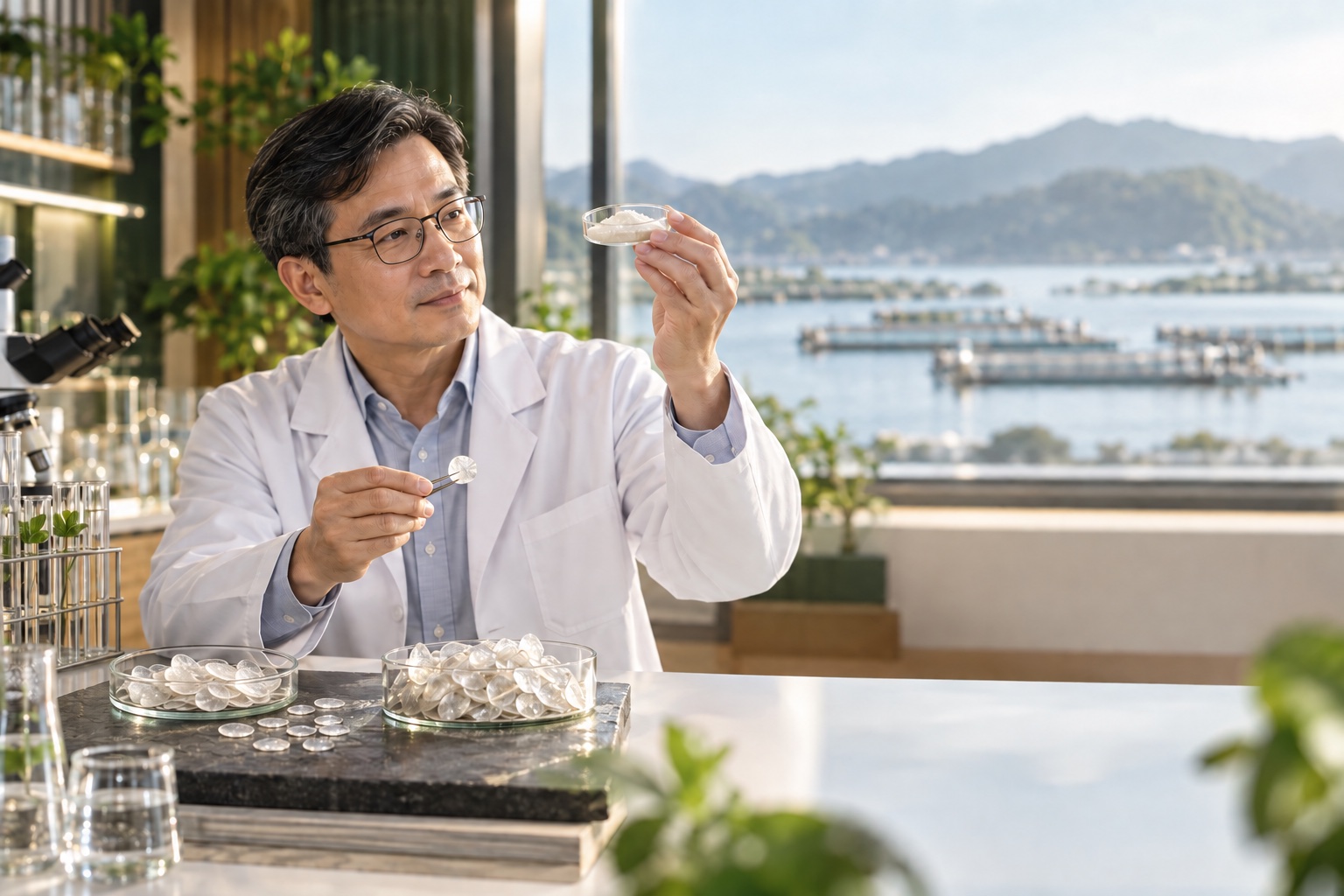 台灣博士研究魚鱗膠原原料