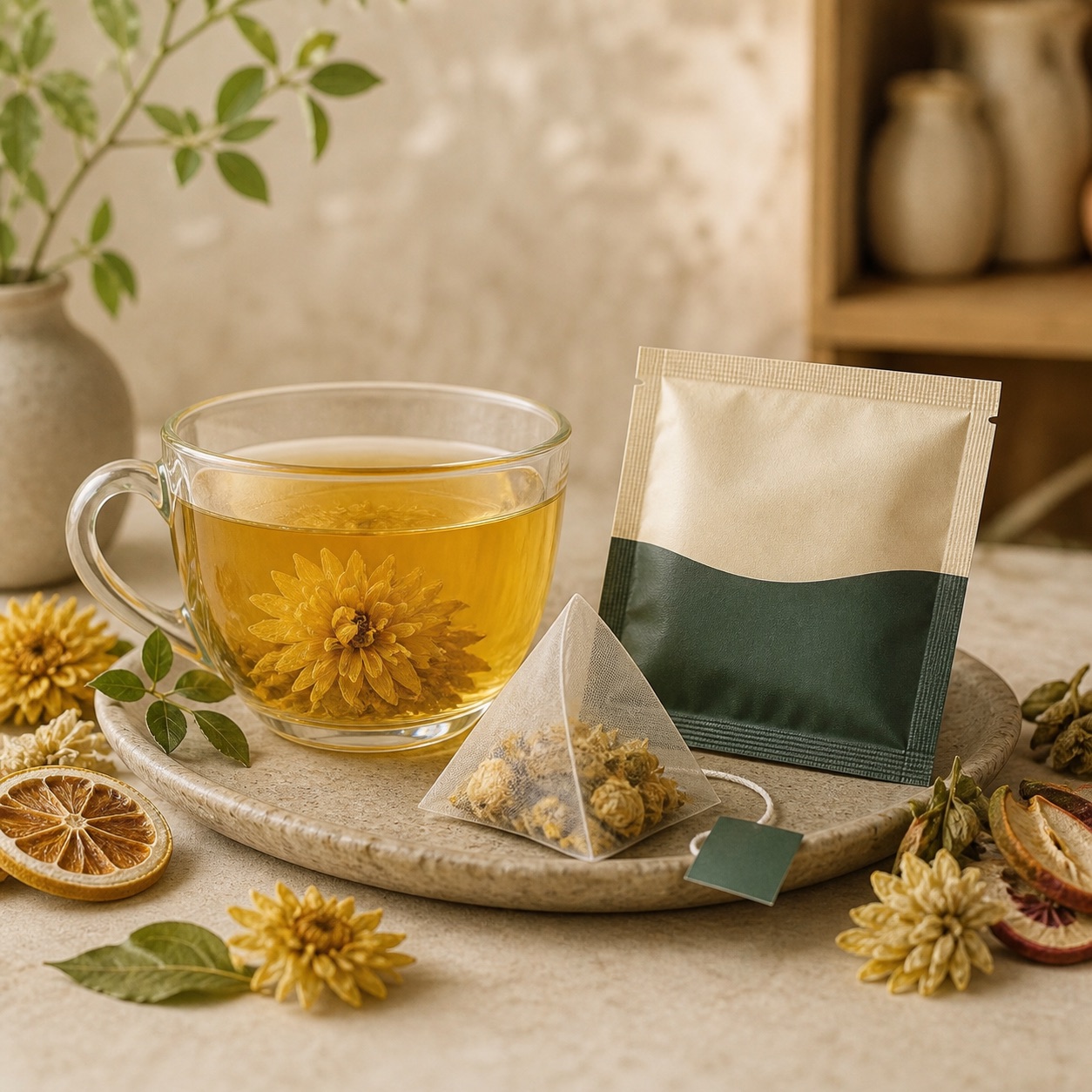 草本茶包與沖泡茶飲