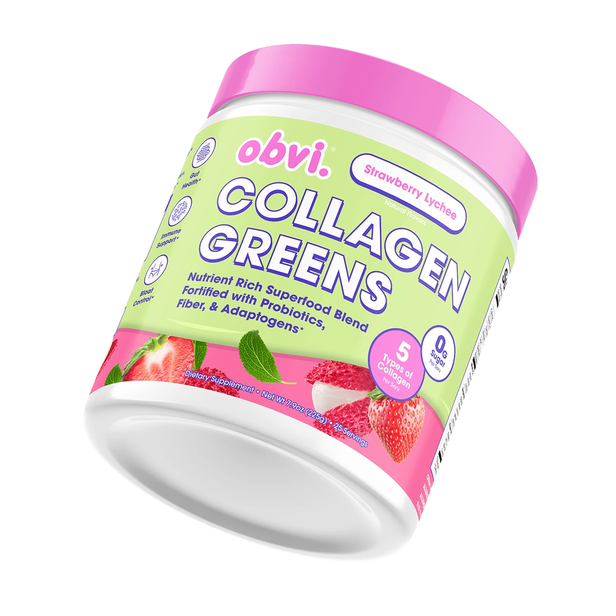 Obvi:Obvi 的 Collagen Greens 草莓荔枝商品