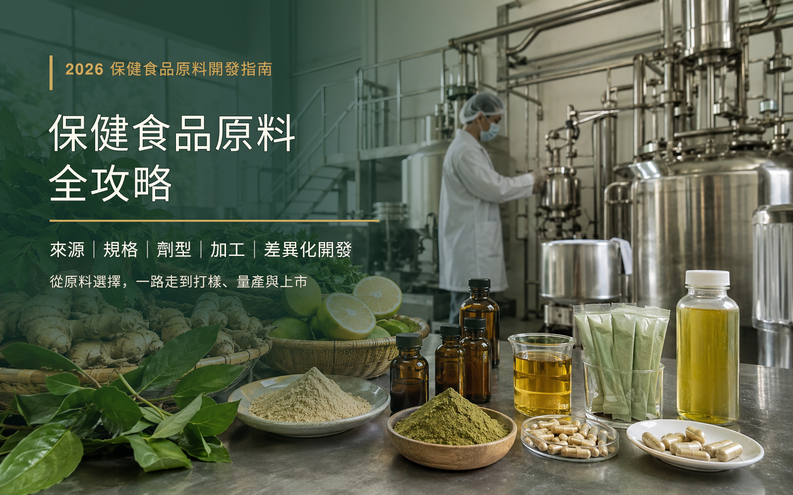 保健食品原料全攻略原始 Hero 圖