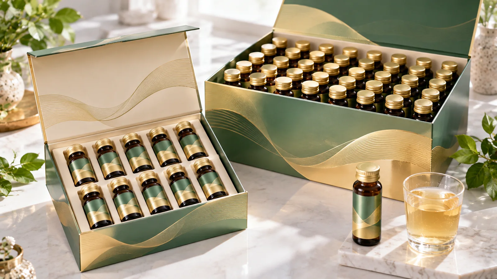 50 ml 膠原飲瓶裝 10 瓶體驗盒與 30 瓶月組