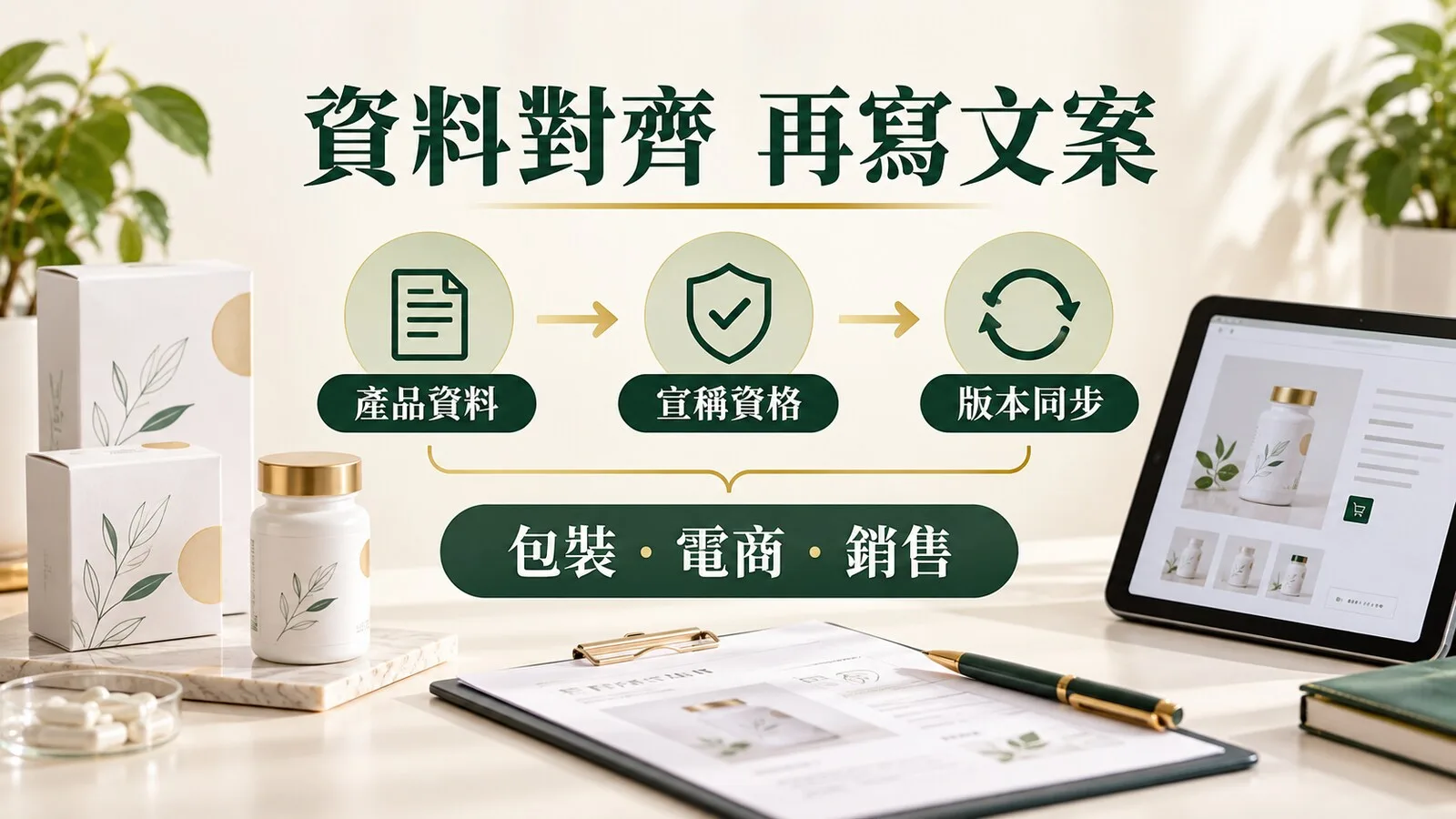 產品資料如何接到對外文案。