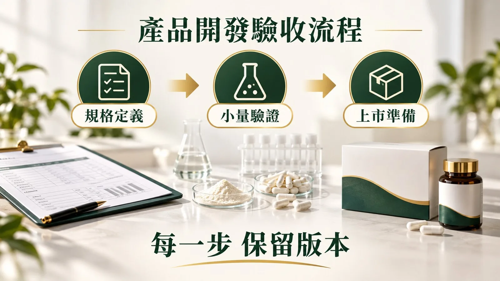 產品開發的三個驗收節點。